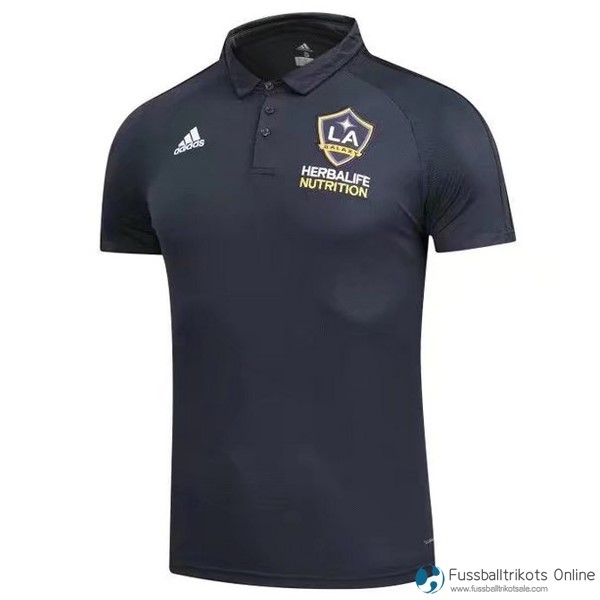 Los Angeles Galaxy Polo 2017-18 Schwarz Fussballtrikots Günstig